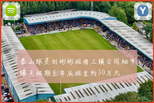 泰山球员刘彬彬租借三镇合同细节曝光租期至年底租金约30万元